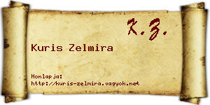 Kuris Zelmira névjegykártya